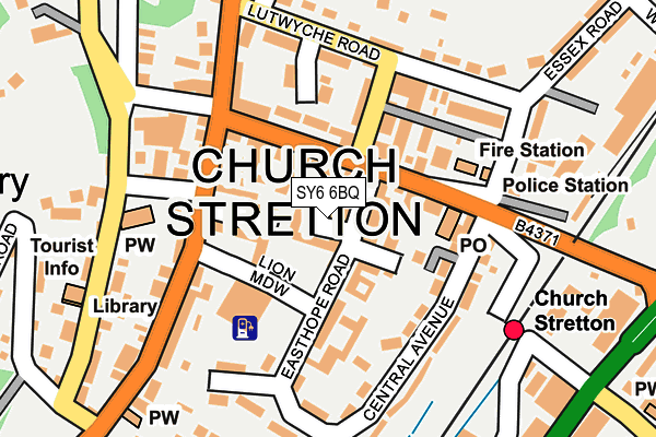 SY6 6BQ map - OS OpenMap – Local (Ordnance Survey)