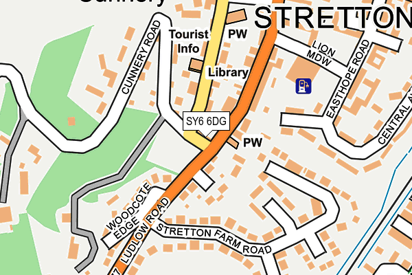 SY6 6DG map - OS OpenMap – Local (Ordnance Survey)