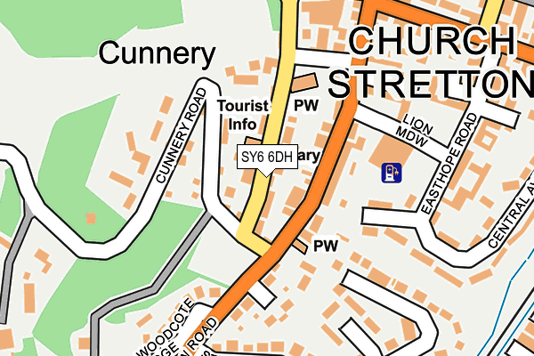 SY6 6DH map - OS OpenMap – Local (Ordnance Survey)