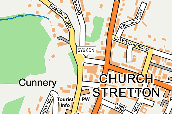 SY6 6DN map - OS OpenMap – Local (Ordnance Survey)