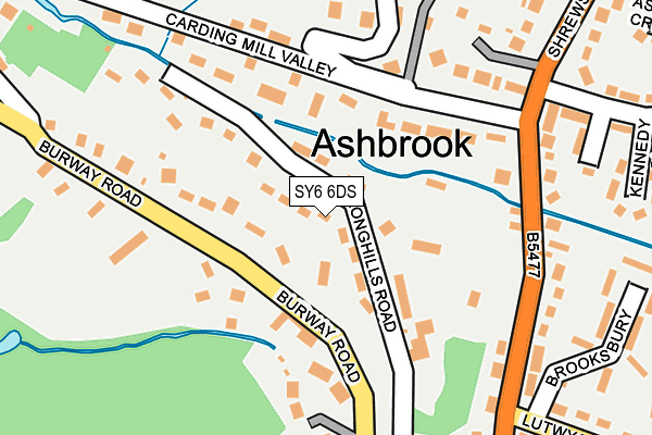 SY6 6DS map - OS OpenMap – Local (Ordnance Survey)