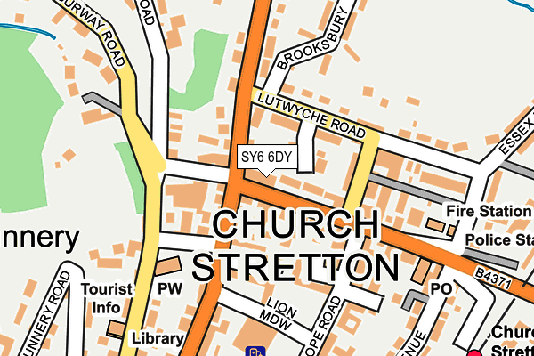 SY6 6DY map - OS OpenMap – Local (Ordnance Survey)