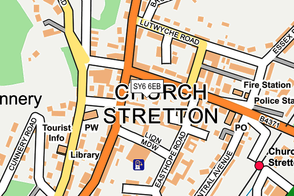 SY6 6EB map - OS OpenMap – Local (Ordnance Survey)