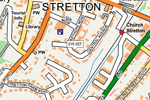 SY6 6EF map - OS OpenMap – Local (Ordnance Survey)