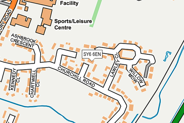 SY6 6EN map - OS OpenMap – Local (Ordnance Survey)