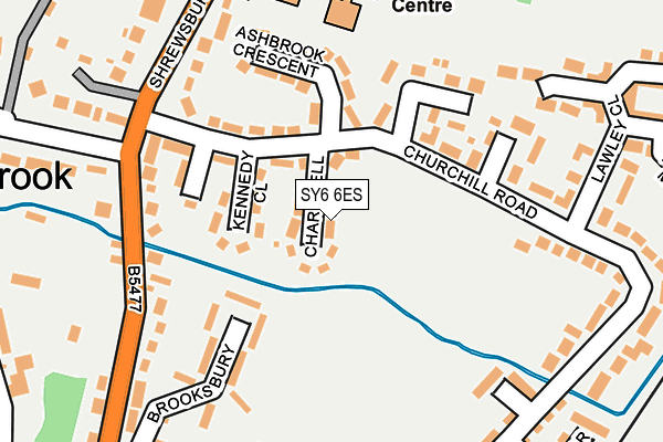 SY6 6ES map - OS OpenMap – Local (Ordnance Survey)