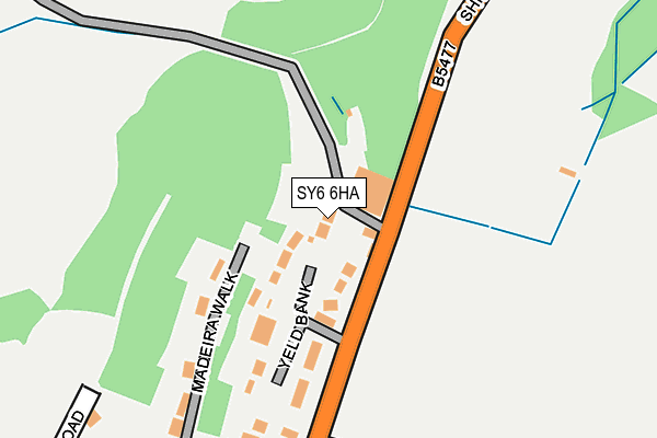 SY6 6HA map - OS OpenMap – Local (Ordnance Survey)