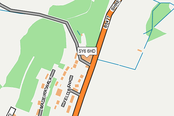 SY6 6HD map - OS OpenMap – Local (Ordnance Survey)