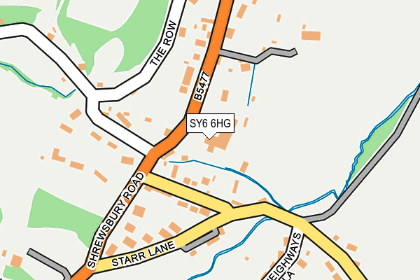 SY6 6HG map - OS OpenMap – Local (Ordnance Survey)