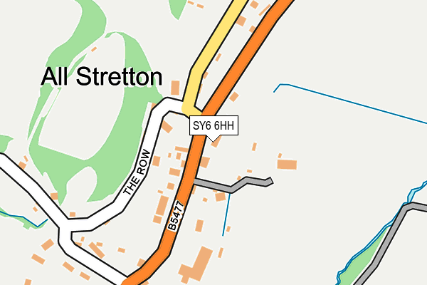 SY6 6HH map - OS OpenMap – Local (Ordnance Survey)