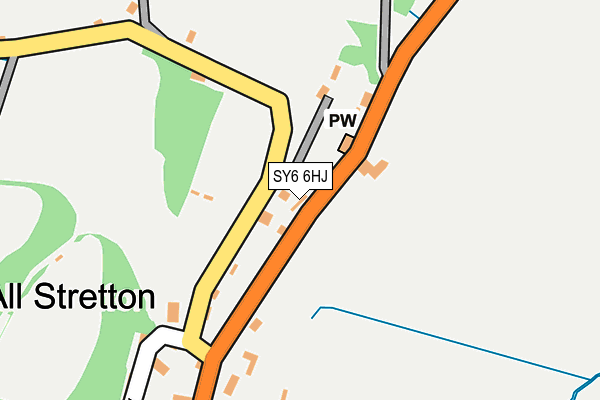 SY6 6HJ map - OS OpenMap – Local (Ordnance Survey)