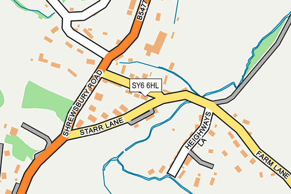 SY6 6HL map - OS OpenMap – Local (Ordnance Survey)