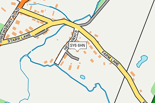 SY6 6HN map - OS OpenMap – Local (Ordnance Survey)