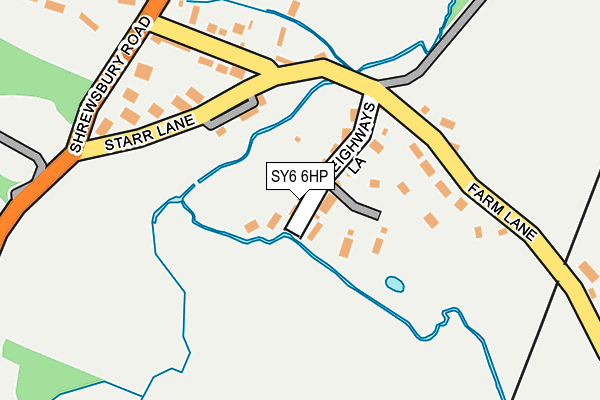 SY6 6HP map - OS OpenMap – Local (Ordnance Survey)