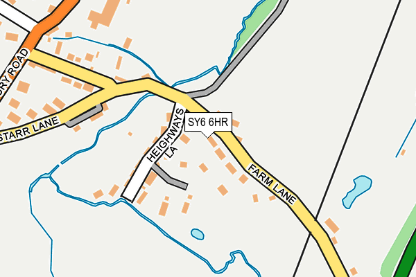 SY6 6HR map - OS OpenMap – Local (Ordnance Survey)