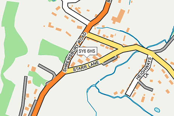 SY6 6HS map - OS OpenMap – Local (Ordnance Survey)