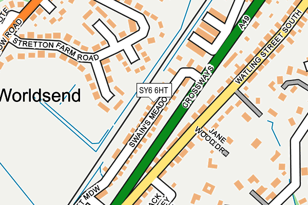 SY6 6HT map - OS OpenMap – Local (Ordnance Survey)