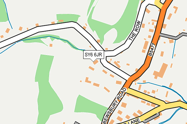 SY6 6JR map - OS OpenMap – Local (Ordnance Survey)