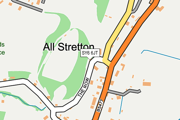SY6 6JT map - OS OpenMap – Local (Ordnance Survey)