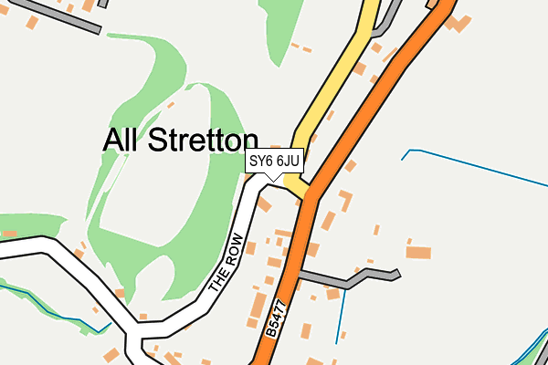 SY6 6JU map - OS OpenMap – Local (Ordnance Survey)