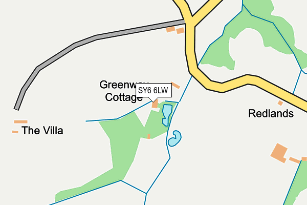 SY6 6LW map - OS OpenMap – Local (Ordnance Survey)