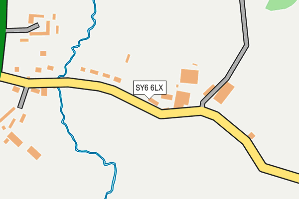 SY6 6LX map - OS OpenMap – Local (Ordnance Survey)