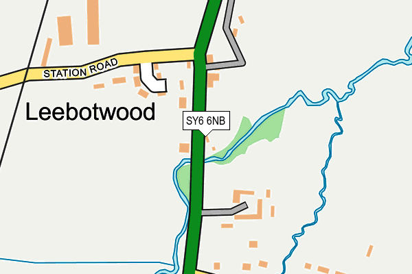 SY6 6NB map - OS OpenMap – Local (Ordnance Survey)