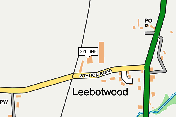 SY6 6NF map - OS OpenMap – Local (Ordnance Survey)