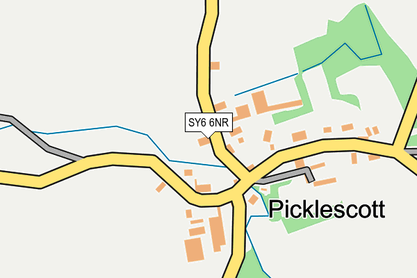 SY6 6NR map - OS OpenMap – Local (Ordnance Survey)