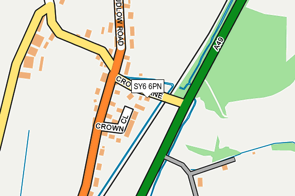 SY6 6PN map - OS OpenMap – Local (Ordnance Survey)