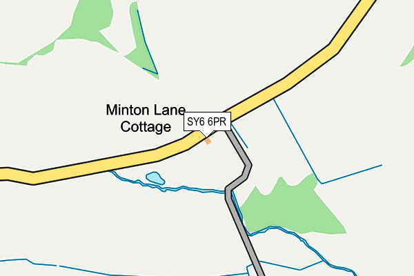 SY6 6PR map - OS OpenMap – Local (Ordnance Survey)