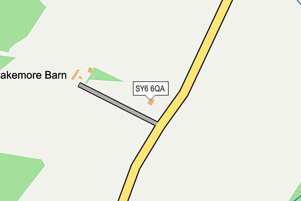 SY6 6QA map - OS OpenMap – Local (Ordnance Survey)