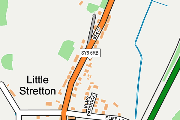 SY6 6RB map - OS OpenMap – Local (Ordnance Survey)