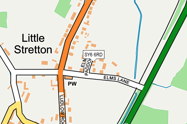 SY6 6RD map - OS OpenMap – Local (Ordnance Survey)