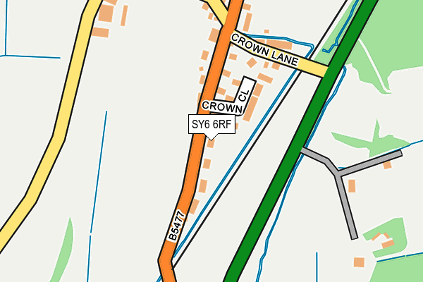 SY6 6RF map - OS OpenMap – Local (Ordnance Survey)