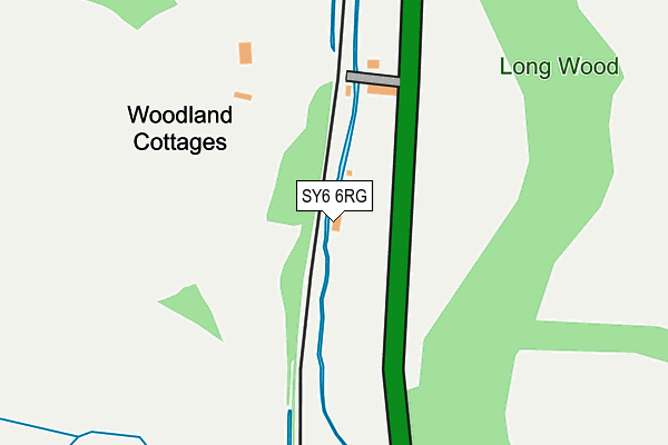 SY6 6RG map - OS OpenMap – Local (Ordnance Survey)