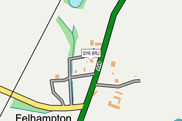 SY6 6RJ map - OS OpenMap – Local (Ordnance Survey)