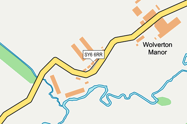 SY6 6RR map - OS OpenMap – Local (Ordnance Survey)