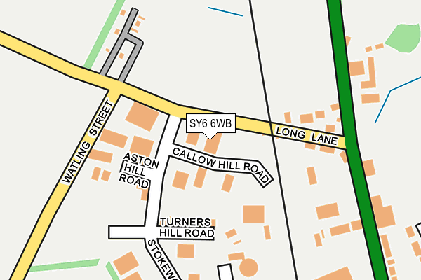 SY6 6WB map - OS OpenMap – Local (Ordnance Survey)