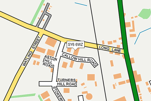 SY6 6WZ map - OS OpenMap – Local (Ordnance Survey)