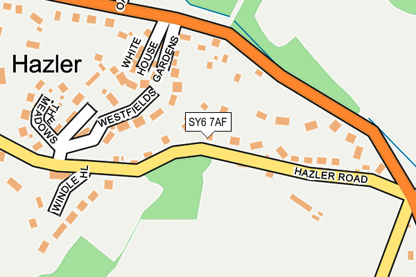 SY6 7AF map - OS OpenMap – Local (Ordnance Survey)