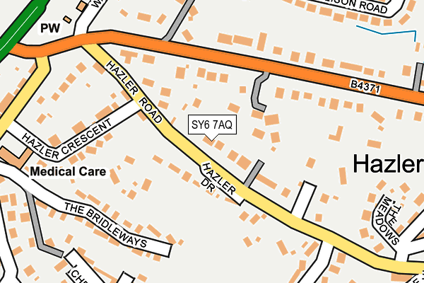 SY6 7AQ map - OS OpenMap – Local (Ordnance Survey)
