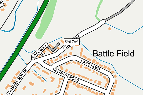 SY6 7AY map - OS OpenMap – Local (Ordnance Survey)