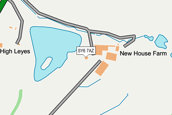 SY6 7AZ map - OS OpenMap – Local (Ordnance Survey)