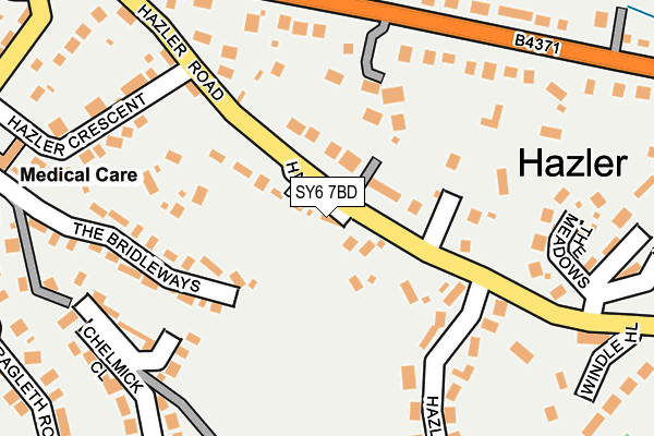 SY6 7BD map - OS OpenMap – Local (Ordnance Survey)