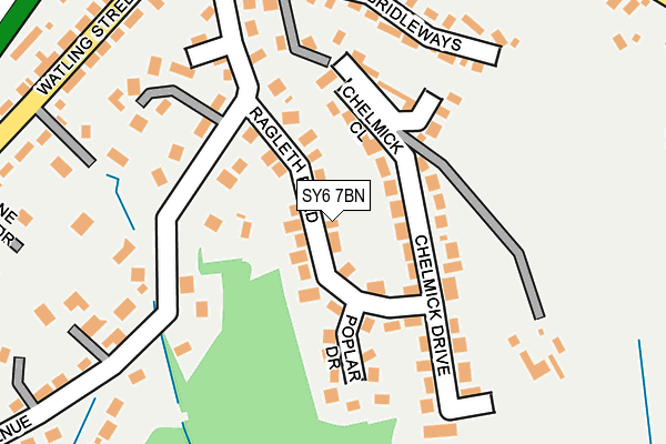 SY6 7BN map - OS OpenMap – Local (Ordnance Survey)