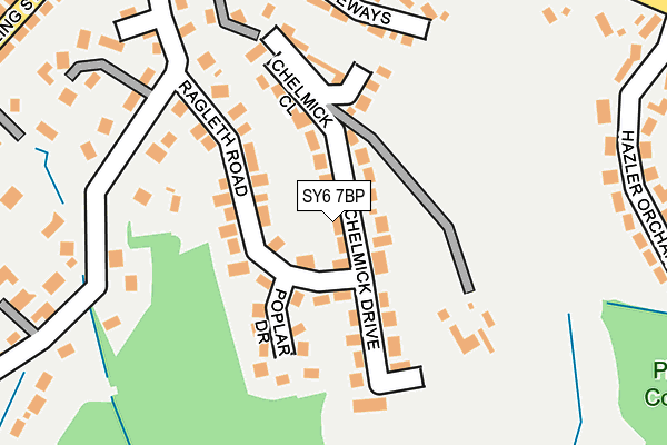 SY6 7BP map - OS OpenMap – Local (Ordnance Survey)