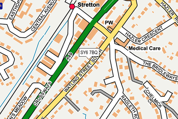 SY6 7BQ map - OS OpenMap – Local (Ordnance Survey)