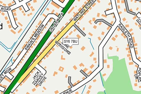 SY6 7BU map - OS OpenMap – Local (Ordnance Survey)