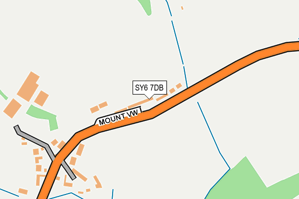 SY6 7DB map - OS OpenMap – Local (Ordnance Survey)